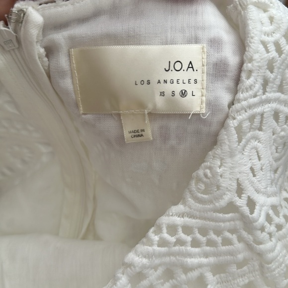 J.O.A Los‎ Angeles Elegant White Lace Dress Bridal Shower Wedding Event Size Med - Picture 3 of 13